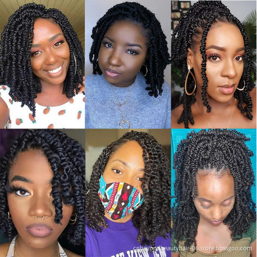 Long spring twist wholesale Beyond beauty spring braids ombre curly pre twisted colored fluffed Spring Twist Hair
